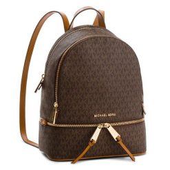Plecak MICHAEL Michael Kors. Brązowe plecaki damskie MICHAEL Michael Kors, bez wzorów. Za 1,079.00 zł.
