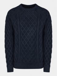 INDICODE Sweter Bussel 35-597 Granatowy Regular Fit. Niebieskie swetry męskie INDICODE, m, bez wzorów, z bawełny, bez kołnierzyka, bez ramiączek. Za 209.99 zł.