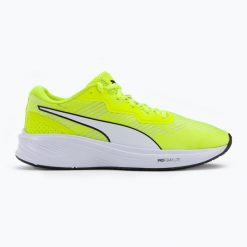 Buty do biegania dla dorosłych PUMA Aviator Profoam Sky 12. Zielone obuwie sportowe damskie Puma, bez wzorów, bez zapięcia, do biegania. Za 243.99 zł.