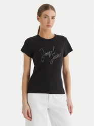 JOOP! Jeans T-Shirt Tineta 10019315 30102094 Czarny Regular Fit. Czarne t-shirty damskie JOOP! Jeans, xxs, bez wzorów, z bawełny, bez kołnierzyka, bez ramiączek. Za 379.99 zł.