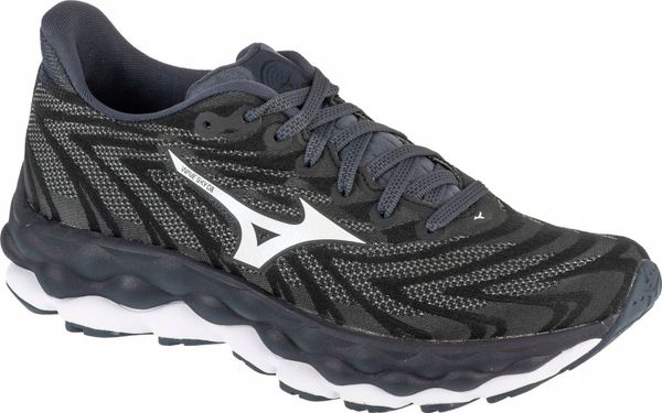 Mizuno Wave Sky 8 J1GD240272 Czarne 38. Czarne buty sportowe męskie Mizuno, bez wzorów, bez zapięcia, mizuno wave. Za 542.89 zł.