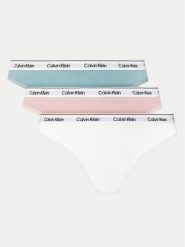Calvin Klein Underwear Komplet 3 par stringów Thong 3Pk 000QD5209E Kolorowy. Majtki damskie Calvin Klein Underwear, z bawełny. Za 119.99 zł.