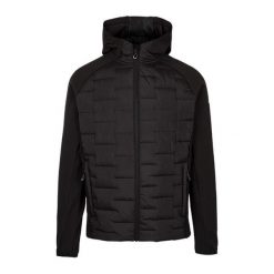 Bluza Z Kapturem Męska Hybrydowa Heber. Czarne bluzy męskie Trespass, m, bez wzorów, sportowe, bez ramiączek, z kapturem. Za 272.99 zł.
