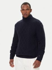 Tommy Hilfiger Golf MW0MW40914 Granatowy Regular Fit. Niebieskie swetry męskie Tommy Hilfiger, m, bez wzorów, z wełny, bez kołnierzyka, bez ramiączek. Za 999.99 zł.