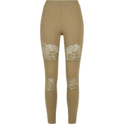Legginsy damskie Urban Classics Laces Inset. Zielone legginsy damskie Urban Classics, bez wzorów. Za 160.50 zł.