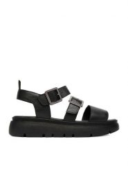Lasocki Sandały CEO-WI16-TIA-02 Czarny. Czarne sandały damskie Lasocki, bez wzorów, ze skóry, bez obcasa, na płaskiej podeszwie, bez zapięcia. Za 179.99 zł.