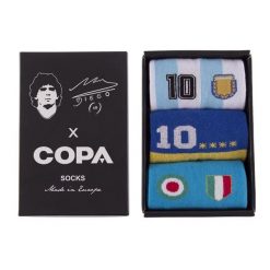 Zestaw skarpetek - Dorosły - Numer 10 Maradona x COPA - Czarny. Czarne skarpety męskie COPA FOOTBALL, bez wzorów, z bawełny. Za 126.97 zł.