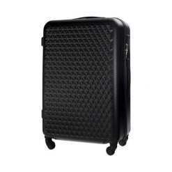 Mała walizka kabinowa 55x35x22cm ABS STL870 czarna - Czarny \ S. Czarne walizki damskie Solier, bez wzorów, z gumy, małe. Za 119.00 zł.