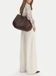 GINO ROSSI Torebka CEO-HADIJA-KY125 Brązowy. Brązowe shopperki damskie Gino Rossi, bez wzorów, z materiału, bez dodatków. Za 299.99 zł.