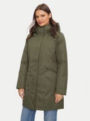 Tommy Hilfiger Parka WW0WW43121 Khaki Regular Fit. Brązowe parki damskie Tommy Hilfiger, m, bez wzorów, z bawełny, bez kaptura. Za 1,399.00 zł.