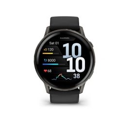 Second Life - Zegarek smartwatch Garmin Venu 4 Grey - Stan Doskonały. Czarne zegarki męskie Garmin, bez wzorów, z materiału, metalowe. Za 2,159.10 zł.