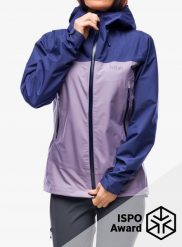 Kurtka z membraną w góry damska Rab Arc Eco Jacket - patriot blue/purple sage. Fioletowe kurtki sportowe damskie RAB, bez wzorów, bez ramiączek, bez kaptura, wspinaczkowe. Za 1,070.60 zł.