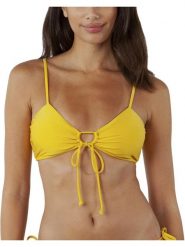 Damski top bikini Barts Isla Bow Tie. Żółte stroje kąpielowe damskie Barts, xl, bez wzorów, z materiału. Za 159.00 zł.