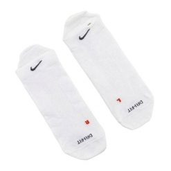 Skarpety Unisex Dla Dorosłych LTWT DriFIT (zestaw 2 Sztuk). Białe skarpety męskie Nike, bez wzorów. Za 131.99 zł.