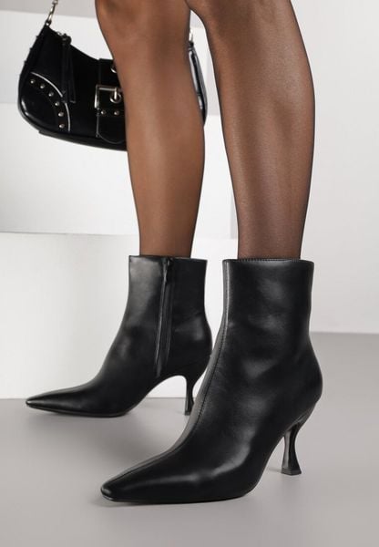 Czarne Botki Vices na Szpilce Typu Kaczuszce Falunnea. Czarne botki damskie Born2be, z aplikacjami, eleganckie, bez obcasa, na obcasie, bez zapięcia. Za 119.99 zł.