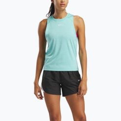 Koszulka Reebok Id Train Energy SLVLS Tech Tee. Zielone bluzki damskie REEBOK FITNESS, bez wzorów, sportowe, bez kołnierzyka, bez ramiączek. Za 67.99 zł.