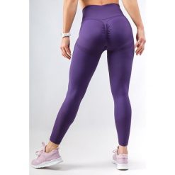 Legginsy bezszwowe damskie modelujące sylwetkę. Fioletowe legginsy damskie 2SkIN, bez wzorów, z nylonu. W wyprzedaży za 159.00 zł.
