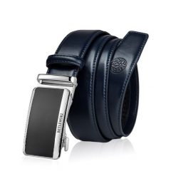 Skórzany pasek męski BETLEWSKI Granatowy 135. Niebieskie paski męskie Betlewski, ze skóry. Za 99.00 zł.