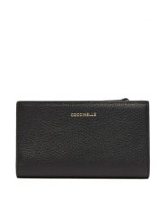 Coccinelle Portfel TQK Coccinelledulse Soft E2 TQK 11 F1 01 Czarny. Czarne portfele damskie Coccinelle, ze skóry. Za 549.99 zł.