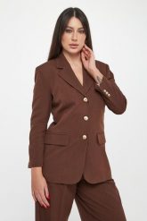 Marynarka damska z lnem MLSCACHI MARELLA SPORT. Marynarki i żakiety damskie Marella Sport, bez wzorów, sportowe, bez kołnierzyka, bez ramiączek. Za 1,739.00 zł.