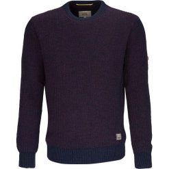 Sweter w kolorze granatowo-czerwonym. Czerwone swetry męskie Camel Active, m, bez wzorów, z bawełny, bez kołnierzyka, bez ramiączek. W wyprzedaży za 197.95 zł.