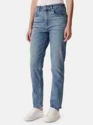 Calvin Klein Jeans Jeansy LV047F951G Niebieski Mom Fit. Niebieskie jeansy damskie Calvin Klein Jeans, bez wzorów, z bawełny. Za 369.99 zł.