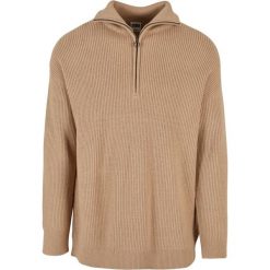 Oversizowy sweter z dzianiny Urban Classics. Brązowe swetry męskie Urban Classics, m, bez wzorów, z dzianiny, bez kołnierzyka, bez ramiączek. Za 275.00 zł.