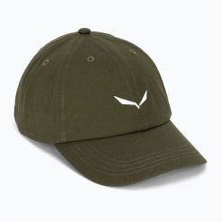 SALEWA Czapka z daszkiem Eagle Logo CAP dark olive. Czerwone czapki damskie Salewa, bez wzorów, z bawełny, klasyczne. Za 224.00 zł.