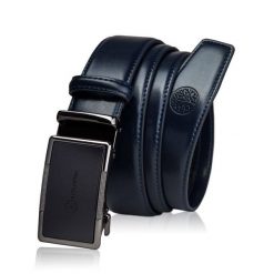 Skórzany pasek BETLEWSKI C35-BA GRANATOWY 135. Niebieskie paski męskie Betlewski, ze skóry. Za 99.00 zł.