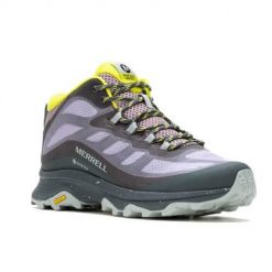 Buty trekkingowe damskie Merrell Moab Speed Mid Gtx. Obuwie trekkingowe damskie Merrell, z materiału, bez zapięcia. Za 735.00 zł.