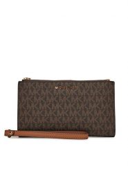 MICHAEL Michael Kors Portfel 32F1GJ6W4B Brązowy. Brązowe portfele damskie MICHAEL Michael Kors, ze skóry. Za 679.99 zł.
