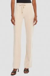 JUICY COUTURE Piaskowe damskie spodnie dresowe Del Ray Gold, Rozmiar S. Brązowe spodnie dresowe damskie Juicy Couture, bez wzorów, z dresówki, eleganckie. W wyprzedaży za 199.99 zł.