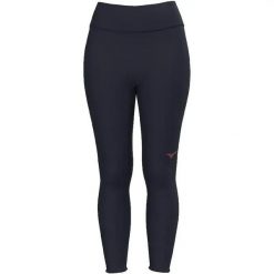 Damskie legginsy Mizuno Athletics. Niebieskie legginsy damskie Mizuno, bez wzorów, z materiału. Za 132.00 zł.