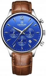 Zegarek Giewont Zegarek Męski Chronograph Sapphire Brązowo Niebieski GW6310-A5. Brązowe zegarki męskie Giewont, bez wzorów. Za 213.53 zł.