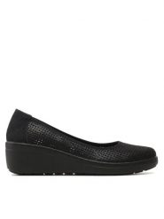 Go Soft Półbuty WS3392-1 Czarny. Czarne półbuty damskie GO SOFT, bez wzorów, ze skóry, bez obcasa, na koturnie, bez zapięcia. Za 109.99 zł.