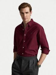 Polo Ralph Lauren Koszula 710805564526 Bordowy Regular Fit. Czerwone koszule męskie Polo Ralph Lauren, m, bez wzorów, z bawełny, bez kołnierzyka, bez ramiączek. Za 689.99 zł.