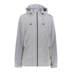 Kurtka przeciwdeszczowa damska z kapturem CMP. Szare kurtki sportowe damskie CMP, s, bez wzorów, bez ramiączek, z kapturem, trekkingowe. Za 274.00 zł.