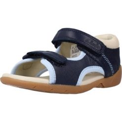 Sandały CLARKS ZORA SPIRIT T Niebieski. Niebieskie sandały męskie Clarks, bez wzorów, ze skóry, sportowe, bez zapięcia. Za 142.99 zł.