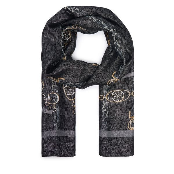 Szal Guess. Czarne szaliki damskie Guess, z aplikacjami. Za 154.99 zł.