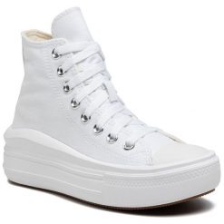 Trampki Converse. Białe trampki i tenisówki damskie Converse, bez wzorów, bez zapięcia. Za 419.99 zł.
