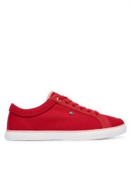 Tommy Hilfiger Tenisówki Th Low Vulc FW0FW09390 Czerwony. Czerwone trampki i tenisówki damskie Tommy Hilfiger, bez wzorów, z materiału, bez zapięcia. Za 329.99 zł.