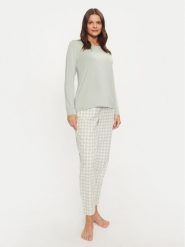 Selmark Piżama P9173 Zielony Relaxed Fit. Zielone piżamy damskie Selmark, bez wzorów, z bawełny, bez ramiączek. Za 179.99 zł.
