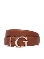 Guess Pasek BW9465 P6330 Brązowy. Brązowe paski damskie Guess, z aplikacjami, ze skóry. Za 234.99 zł.