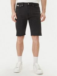 Calvin Klein Jeans Szorty jeansowe LV04RF921G Czarny Regular Fit. Czarne szorty męskie Calvin Klein Jeans, bez wzorów, z bawełny. Za 289.99 zł.