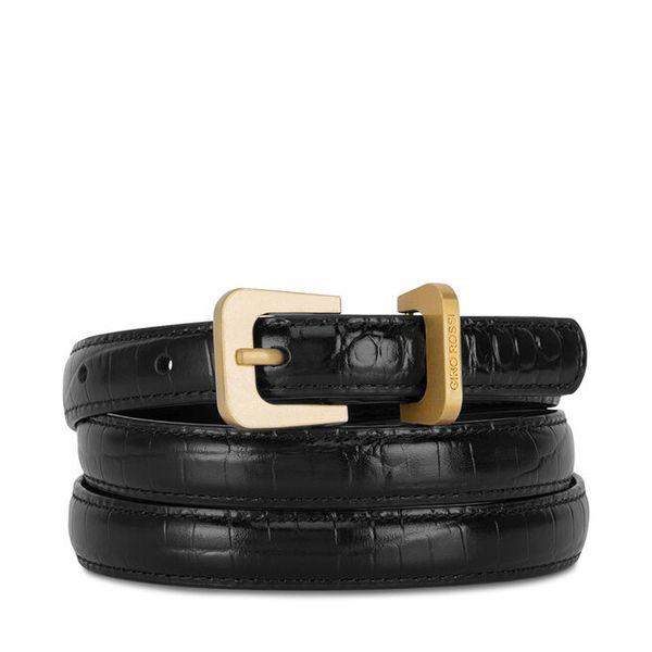 Pasek Damski GINO ROSSI. Czarne paski damskie Gino Rossi, bez wzorów. Za 99.99 zł.