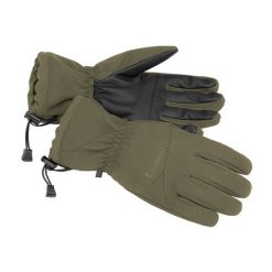 Rękawiczki trekkingowe męskie Pinewood Padded 5-F. Zielone rękawiczki męskie Pinewood, bez wzorów. Za 179.99 zł.