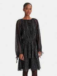 DKNY Sukienka koktajlowa DD5H1H71 Czarny Regular Fit. Czarne sukienki damskie DKNY, bez wzorów, z syntetyku, wizytowe, bez kołnierzyka, bez ramiączek. Za 699.99 zł.