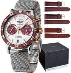 Zegarek damski Vostok Europe VK64-515E567B srebrny. Szare zegarki damskie Vostok Europe, srebrne. Za 3,161.95 zł.
