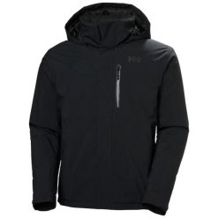 Kurtka narciarska Helly Hansen Crewser. Czarne kurtki sportowe męskie Helly Hansen, na zimę, m, bez wzorów, bez kaptura, narciarskie. Za 1,112.50 zł.