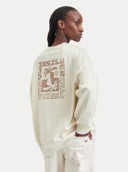 Quiksilver Bluza EQWFT03188 Beżowy jasny Oversize. Brązowe bluzy damskie Quiksilver, l, bez wzorów, z bawełny, bez ramiączek, bez kaptura. Za 259.99 zł.